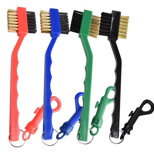 Golf club cleaning - club, brush