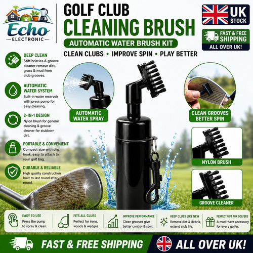 Golf club cleaning - cleaning, brush