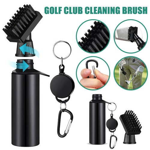 Golf club cleaning brush with - golf,
