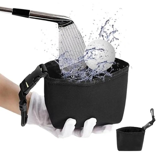 Golf ball cleaning bag - golf,